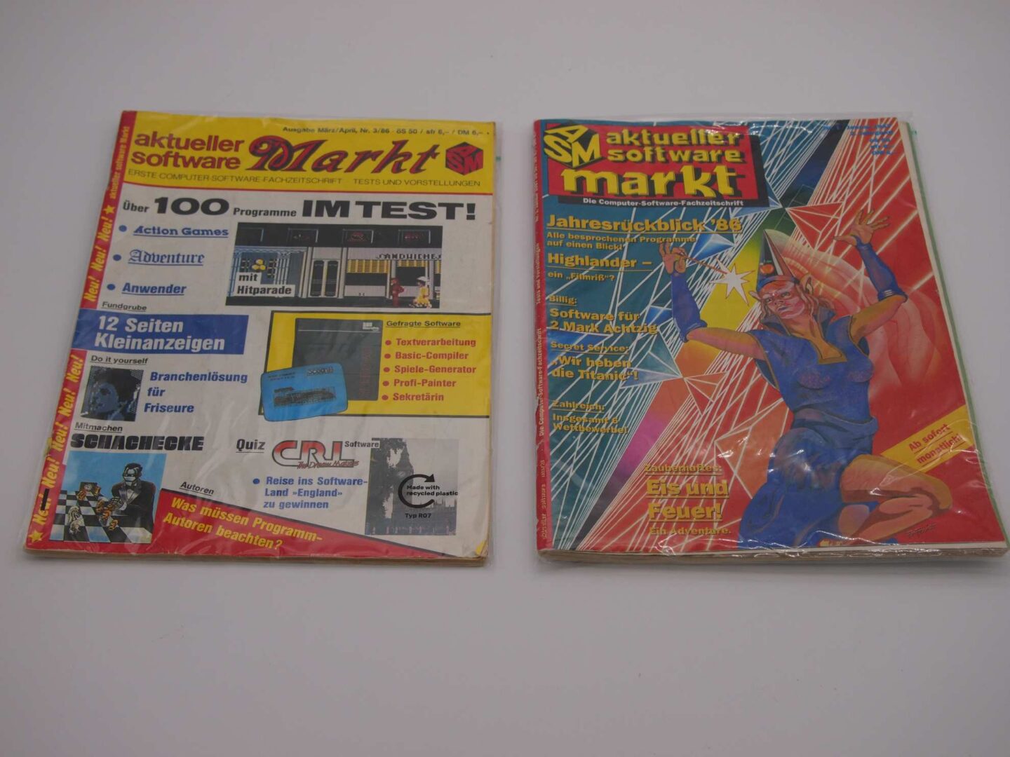 ASM aktueller Software Markt Erstausgabe 3/1986